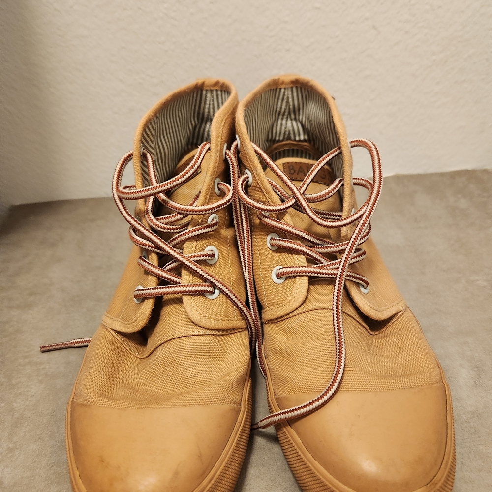 Casual Tan High-Top Sneakers